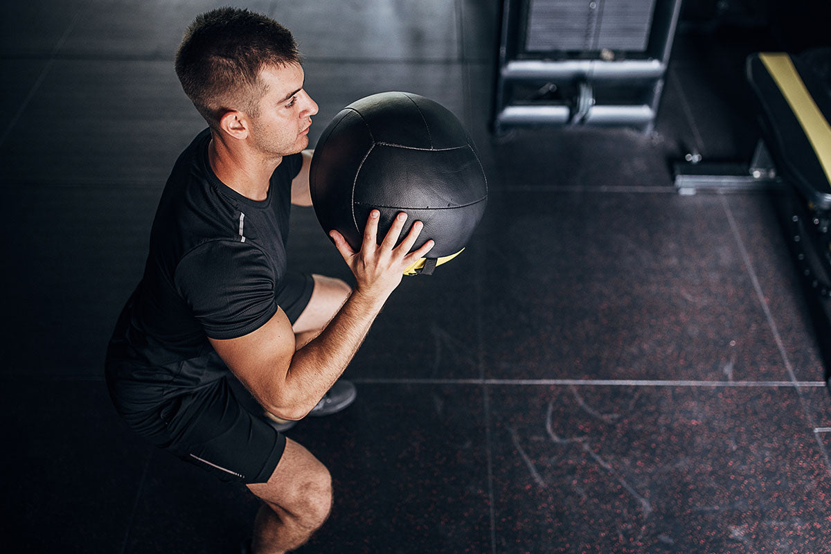 Medicine Ball Squat Press