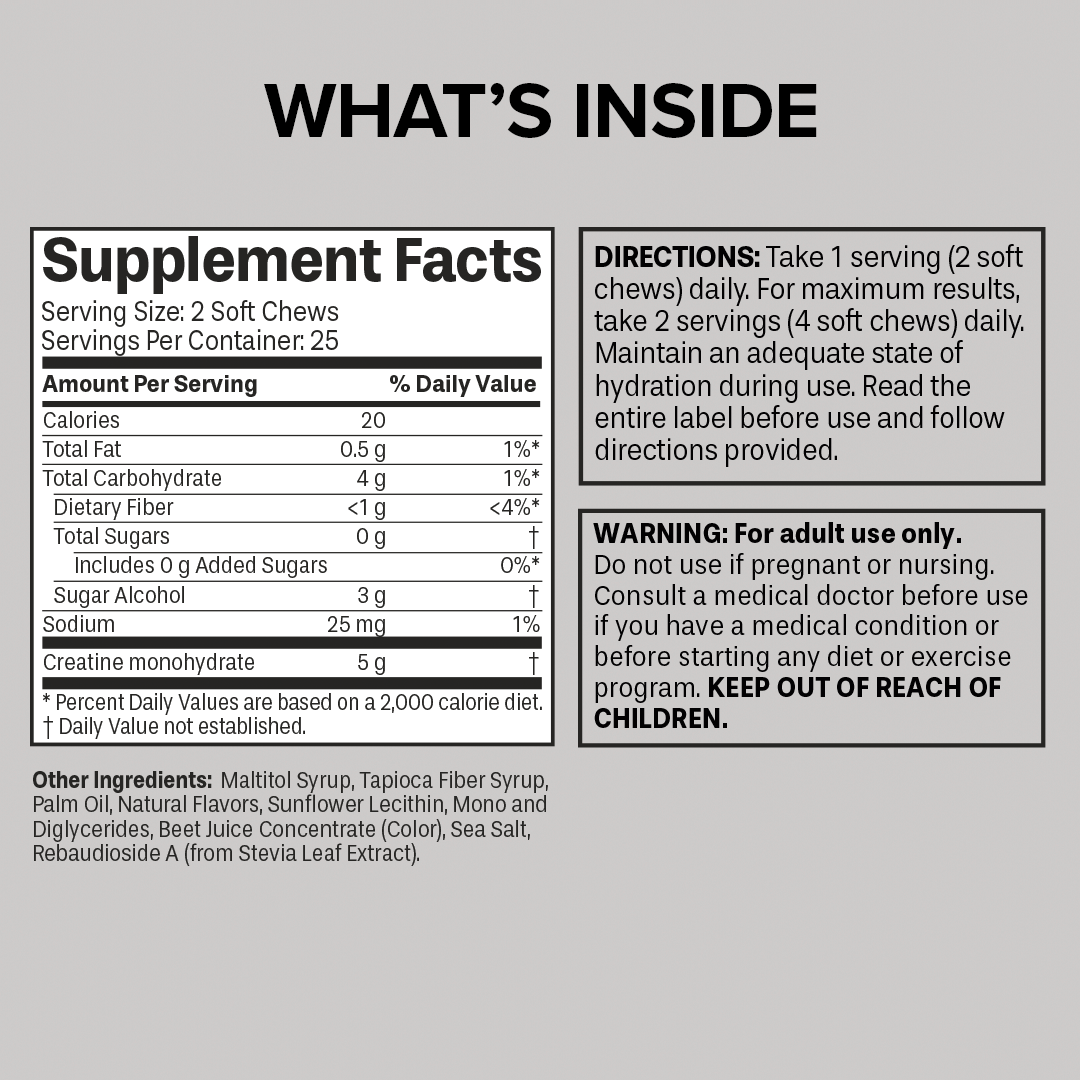 Creatine Soft Chews