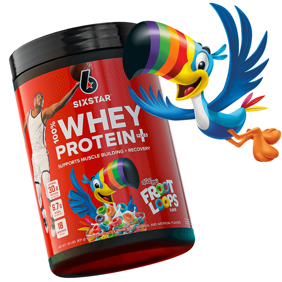 SIXSTAR 100% Whey Protein Plus Kellogg's Froot Loops®