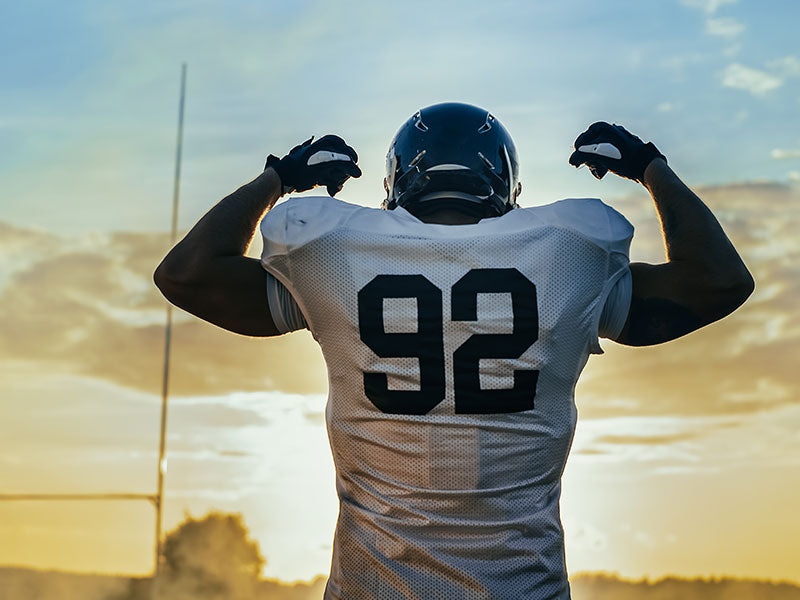 Football player celebrating