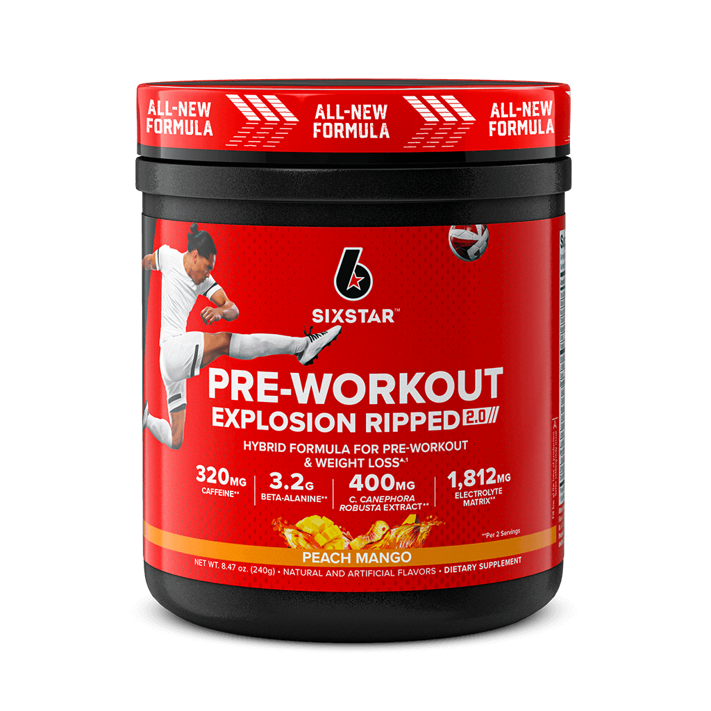 Preworkout Explosion Ripped 2.0 [Preworkout for Weight Loss] SIXSTAR