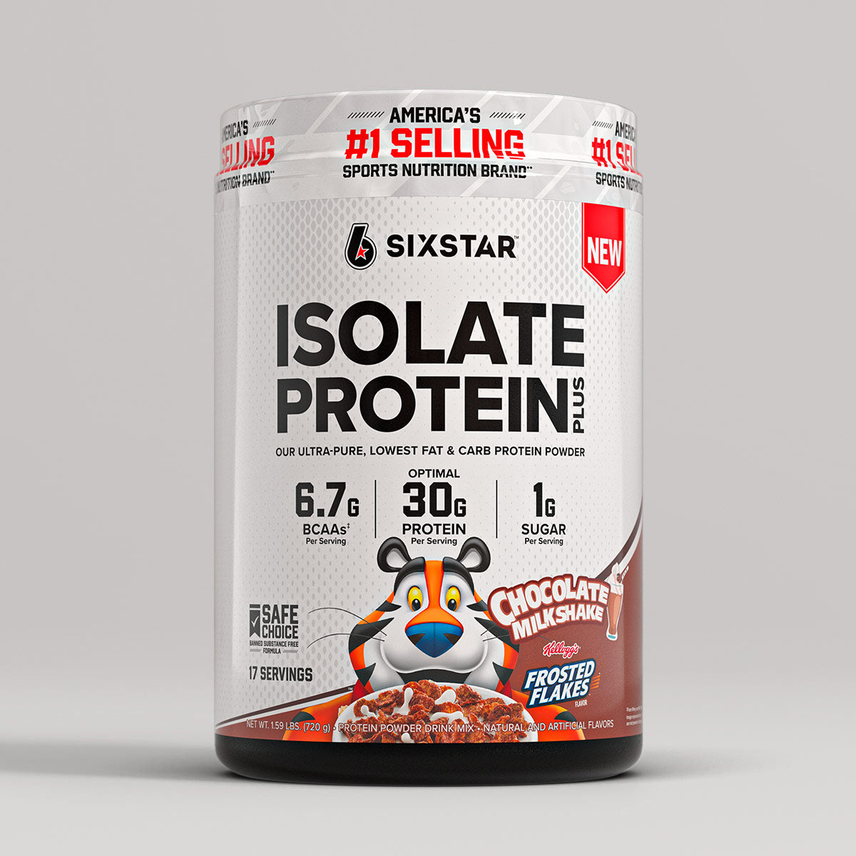 Isolate Protein Plus Kellogg's Frosted Flakes Chocolate Milkshake