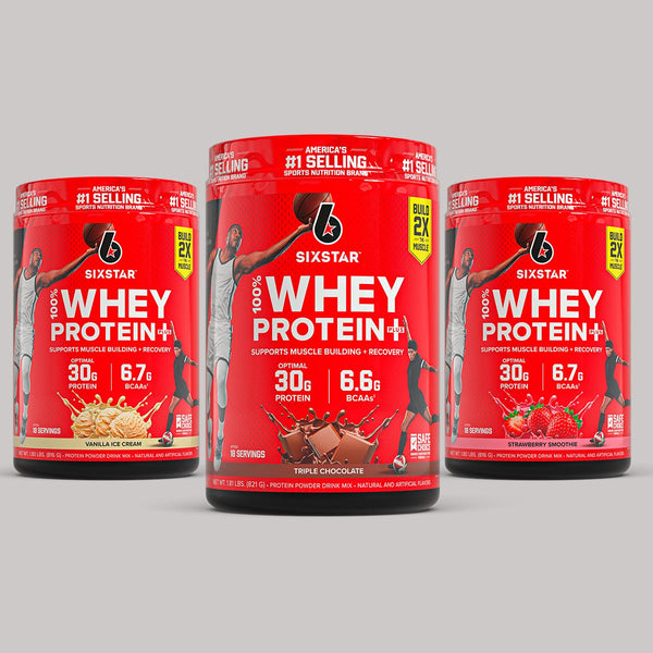 1 Month Protein Stack in 3 Flavors [Free Shipping] - SIXSTAR